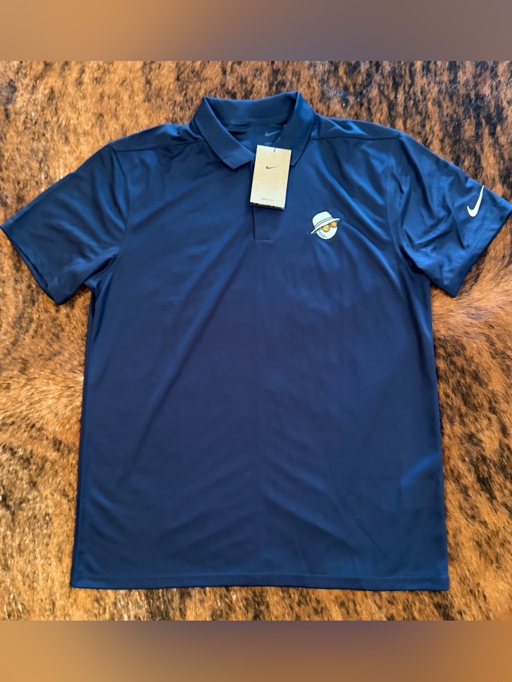 Malbon Golf x Nike Dri - FIT Victory Solid Polo Navy DH0824 - 419 NWT Men’s M